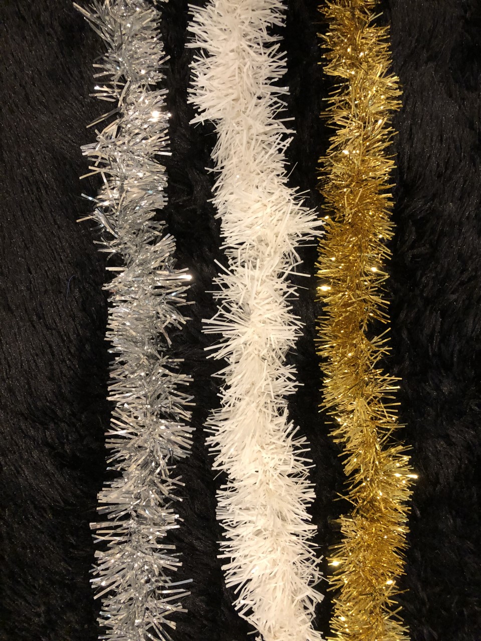 Silver Metallic Fringe Garland 1 Yard