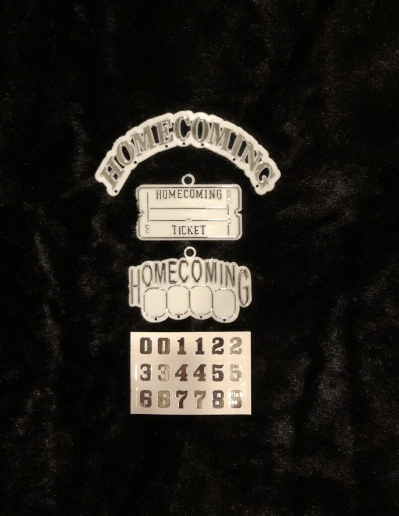 TICKET” IN SILVER MET. 2 PACK Supplies