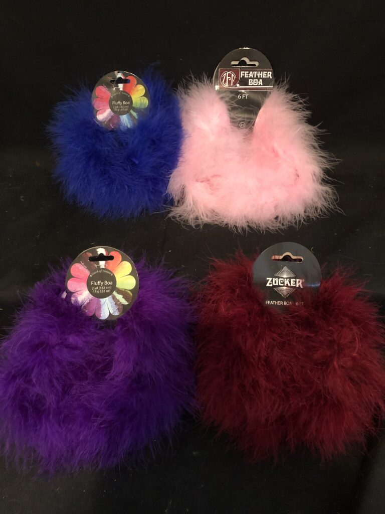 ROYAL BLUE BOA IS 2 YARDS LONG Supplies