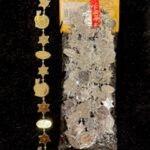 silver football garland 9 feet