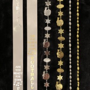 football bead garland silver metallic is 32” long (copy)