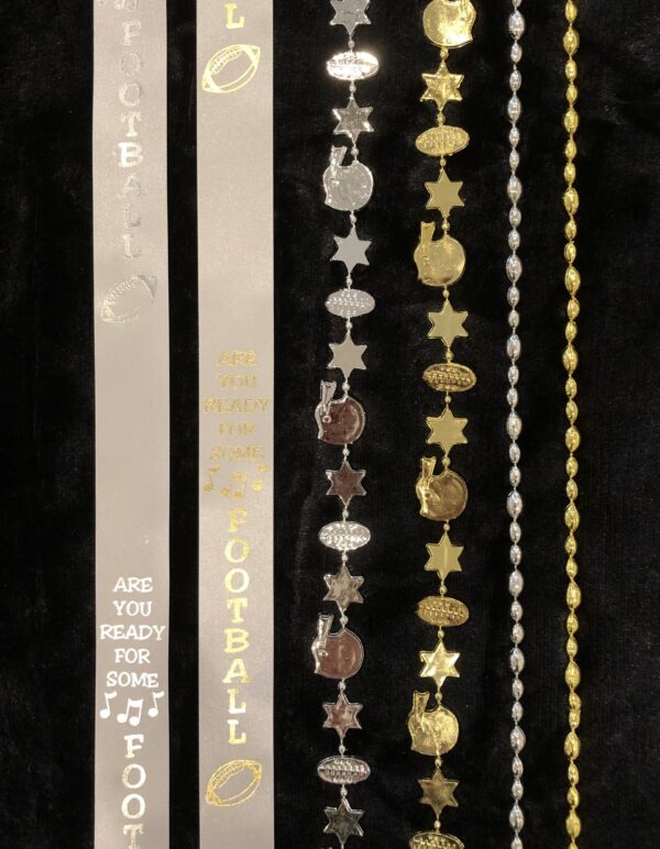 football bead garland silver metallic is 32” long (copy)